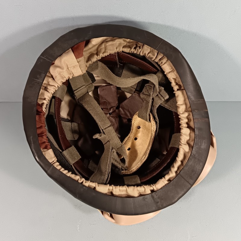 CASQUE F1 CAMOUFLE DAGUET GUERRE DU GOLF 1990 - 1991 COUVRE CASQUE ET LUNETTES BOLLE LEGION ETRANGERE DESERT STROM